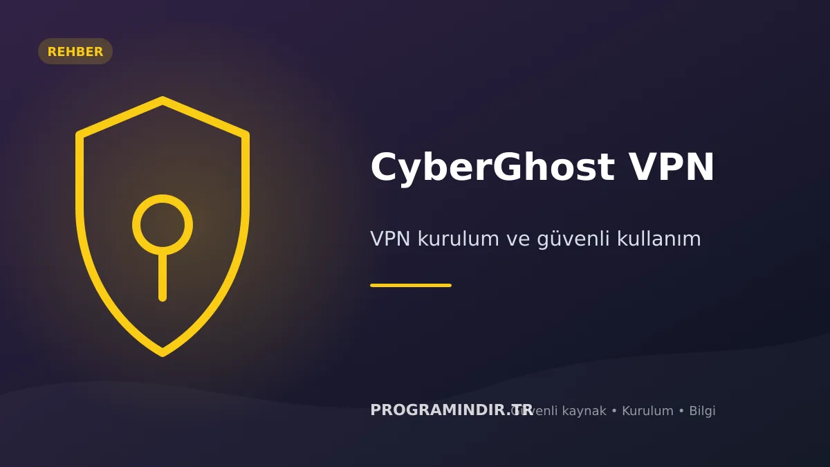 CyberGhost VPN indir – kurulum ve kullanım rehberi kapak görseli
