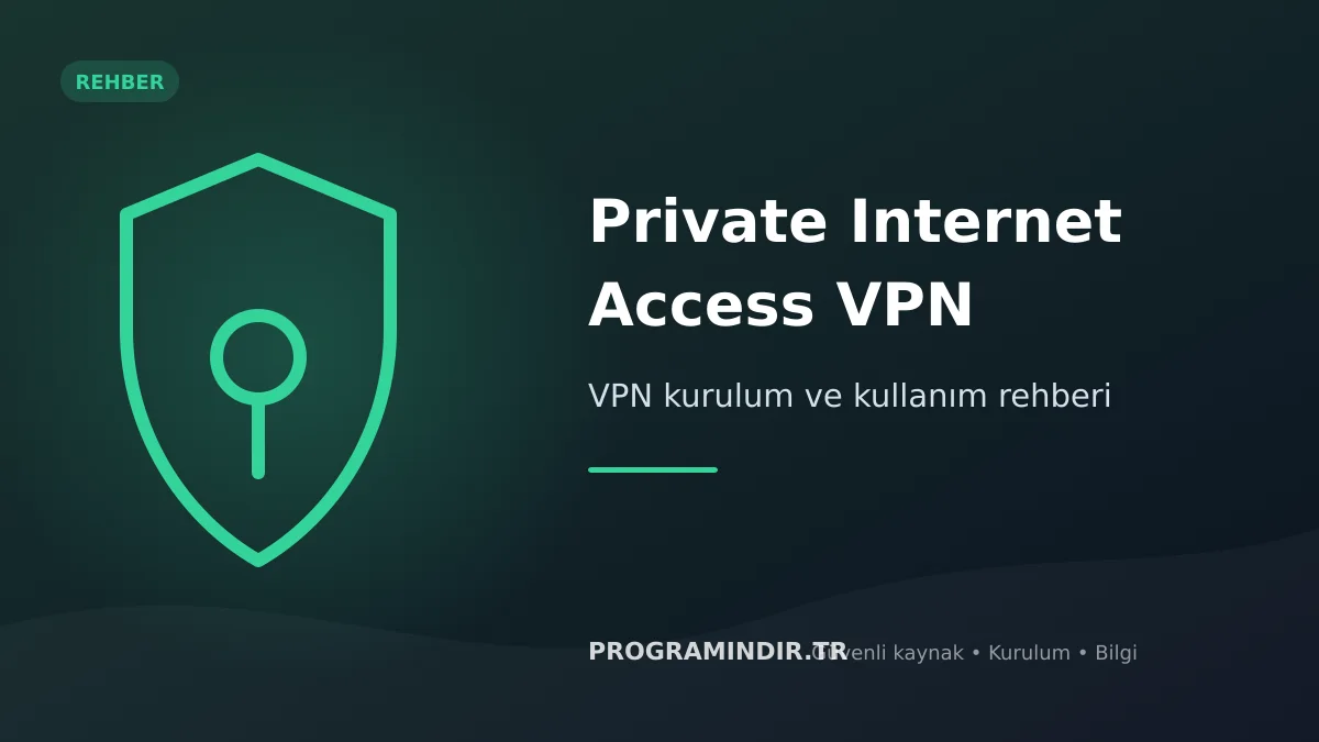 Private Internet Access VPN indir – kurulum rehberi kapak görseli